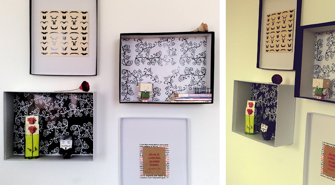 Criando em casa: parede decorada