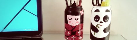 Reciclagem de latinhas - DIY