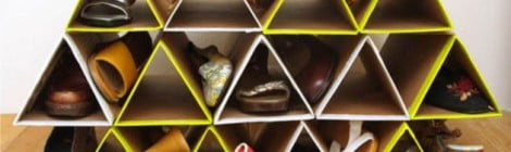 Como fazer sapateira com papelão - Ideia 2