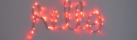 Como fazer letras com luzes de led