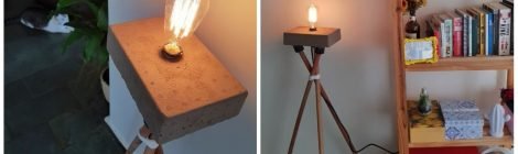 Como fazer luminária com cabo de vassoura