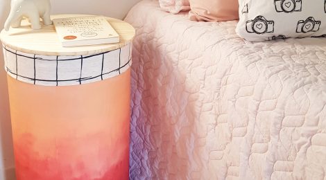 Mesa de tambor para o quarto - DIY