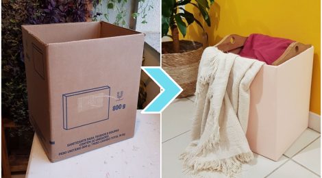 Caixa organizadora de papelão