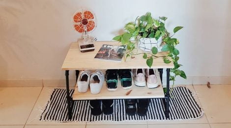 Sapateira de cano PVC - DIY
