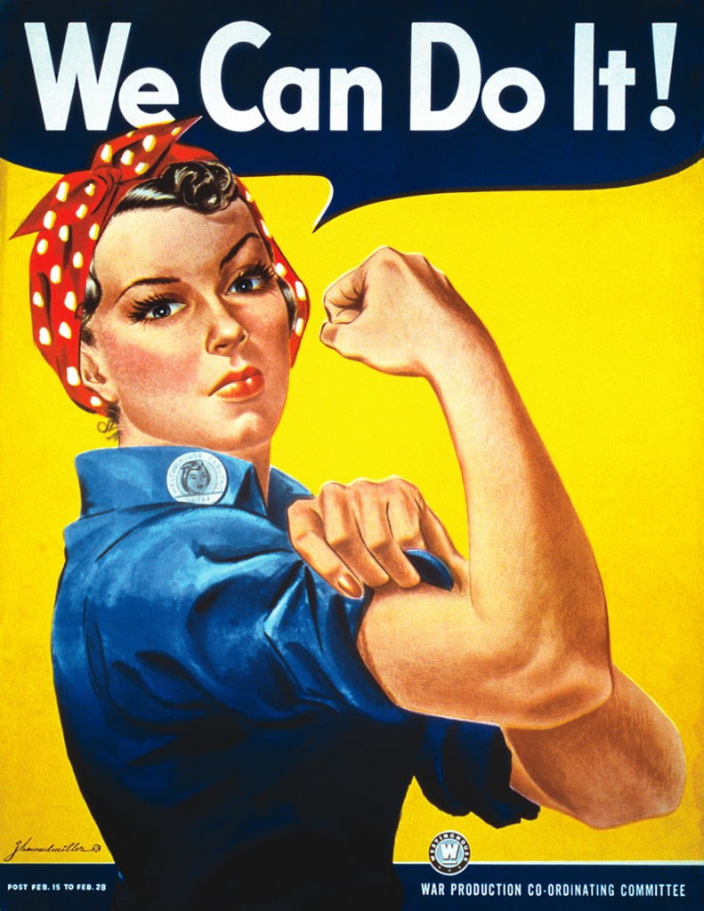 Vintage Image of the "We can do it!" Rosie the Riveter Poster by