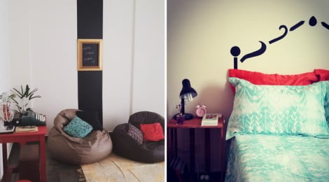 Decoração com papel contact - Minha casa