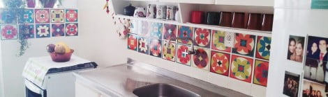 Decoração com azulejos adesivos