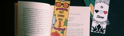 Marcadores de livro para imprimir e colorir