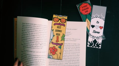 Marcadores de livro para imprimir e colorir