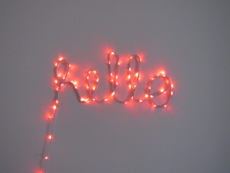 Como fazer letras com luzes de led