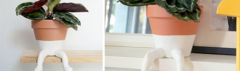 Como fazer vaso de planta divertido