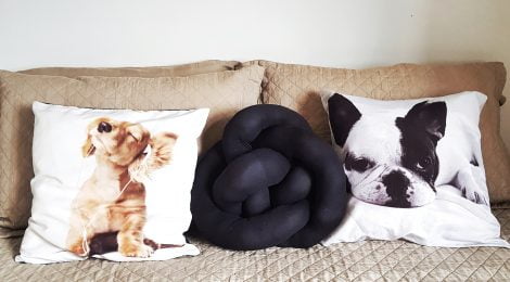 Como fazer uma almofada de nó com meia calça - DIY