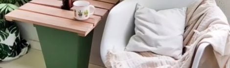 Como fazer um vaso-mesa para a sacada