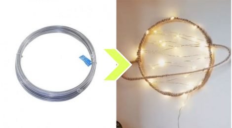 Decor com arame para a parede