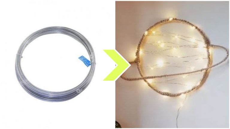Decor com arame para a parede