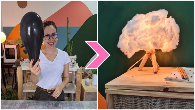 Como fazer uma luminária de nuvem