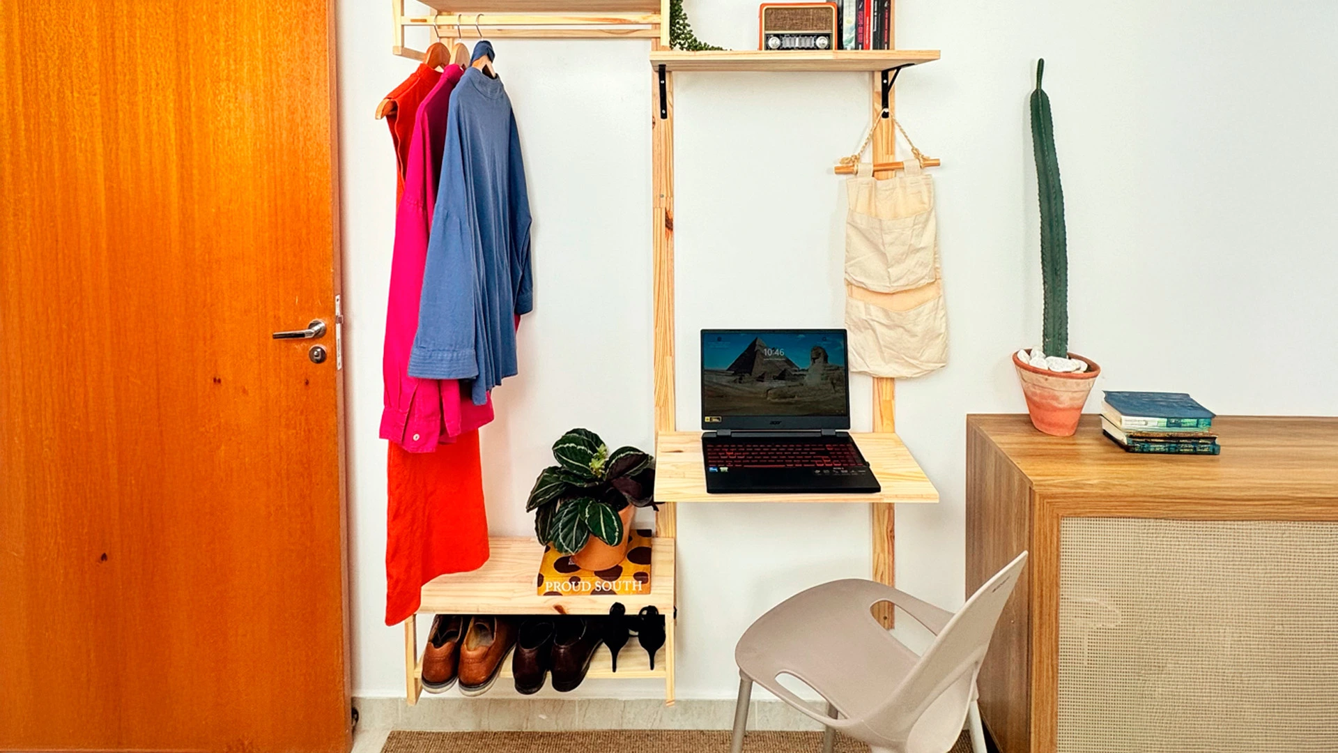Como fazer um canto multifuncional para o quarto em quatro passos