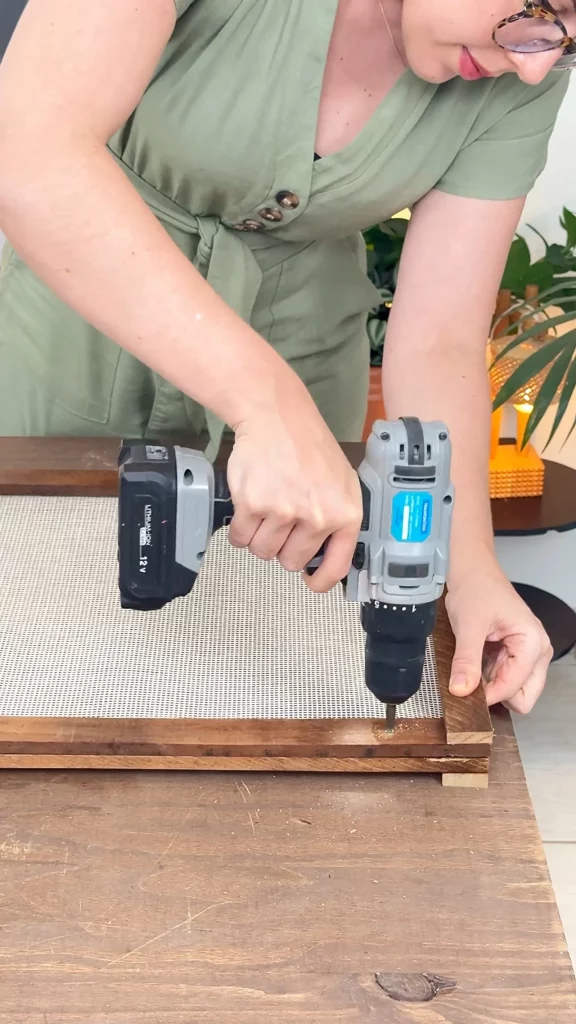 Segunda moldura da divisória de ambientes.