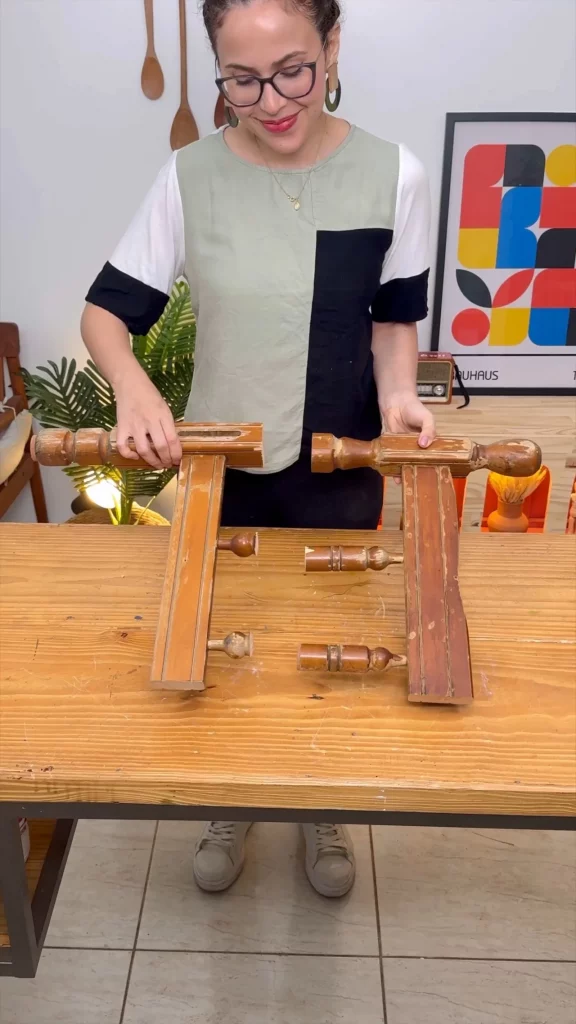 Duas metades da cabeceira.