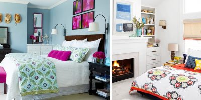 Inspiração do dia: cores na decoração do quarto!