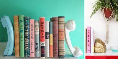 Faça você mesmo: aparadores de livros divertidos!
