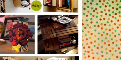 Inspiração do dia: caixas, luminária e varal de fotos