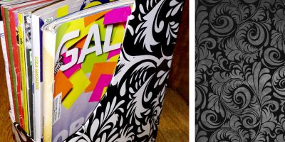 Criando em casa: porta-revistas com caixa de cereal