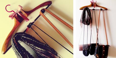 Criando em casa: cabide para bolsas
