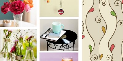 Inspiração do dia: flores, disco de vinil, lâmpadas, porta-colares e velas