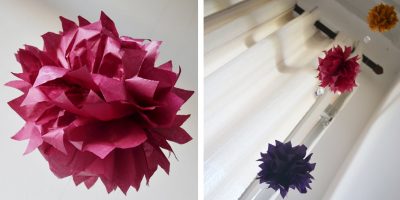 Criando em casa: flores de papel