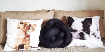Como fazer uma almofada de nó com meia calça – DIY