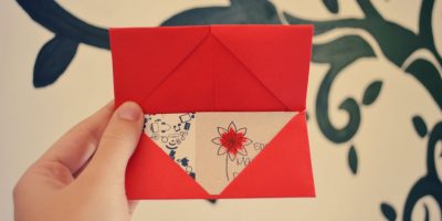 Como fazer origami: porta cartões de visita