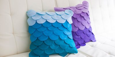 DIY fácil: customizando almofadas com feltro