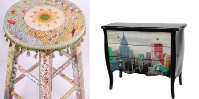 Como fazer decoupage em móveis