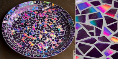 Mosaico com CD – aprenda a fazer!