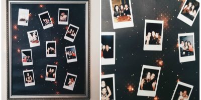 Como fazer mural de fotos reciclado