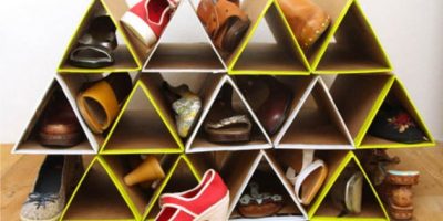 Como fazer sapateira com papelão – Ideia 2
