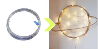 Decor com arame para a parede