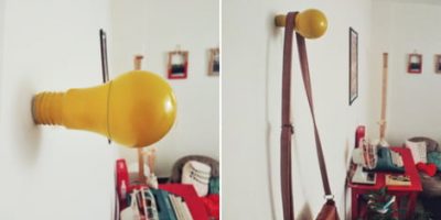 Como transformar uma lâmpada de LED estragada em gancho de parede