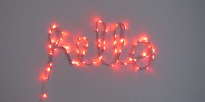 Como fazer letras com luzes de led