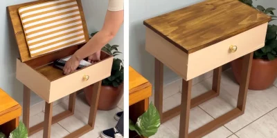 Amou, Levou, Episódio 6: Mesa lateral com baú e banco