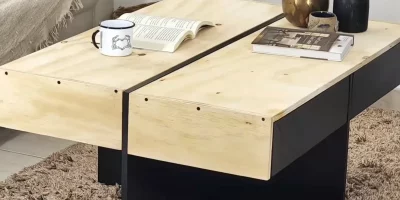 Como fazer mesa de centro com compartimento interno em 5 passos