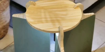 Como fazer mesa de centro com tábua de carne em 4 passos