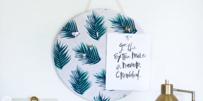 Como fazer um mural de recados de papelão