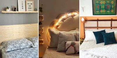 3 ideias de cabeceiras para cama por menos de R$ 60