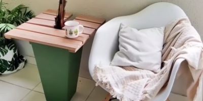 Como fazer um vaso-mesa para a sacada